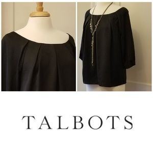 Talbots black blouse